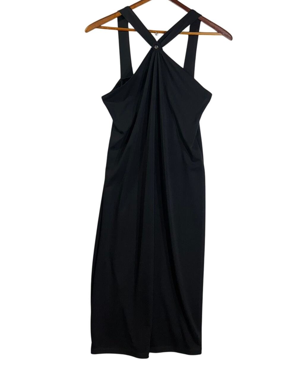 Ashley Stewart Black Cocktail Dress Midi Women's Size 1X Sleeveless